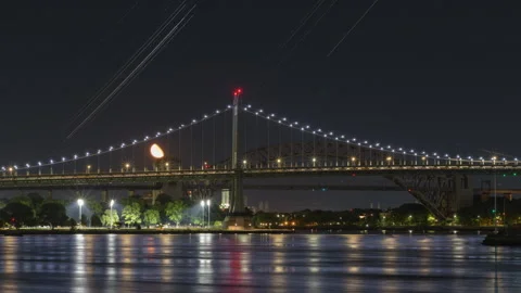 Hell Gate Mars Moonrise Timelapse Stock Footage 211782942