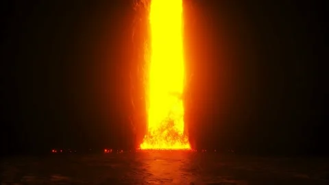 Hell gates. Road to hell fire. Devil portal. Sinner. Religious concept Video stock 146628706