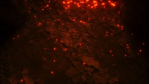 Hell gates. Road to hell fire. Devil portal. Sinner. Religious concept Stock Footage 146628852