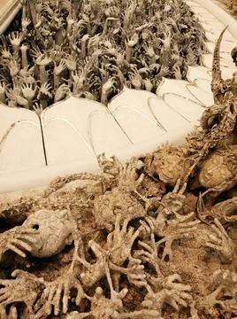 Hell ghost Scary statues Art Photography Stock Photos