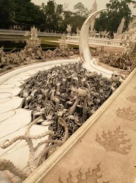 Hell ghost Scary statues Art Photography Stock Photos