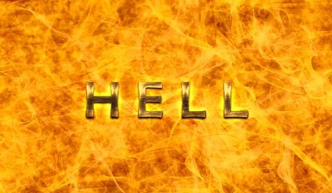 Hell Illustrazione stock