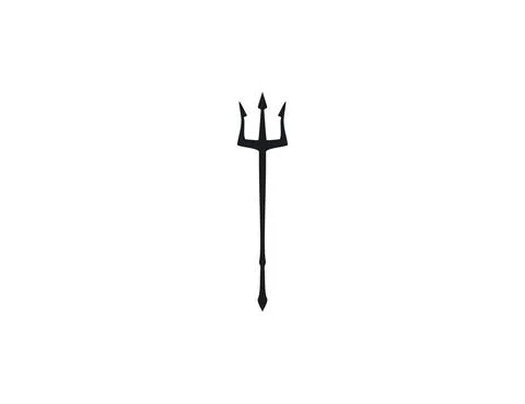 Hell, instrument, trident icon on white background. Vector illustration. イラスト素材