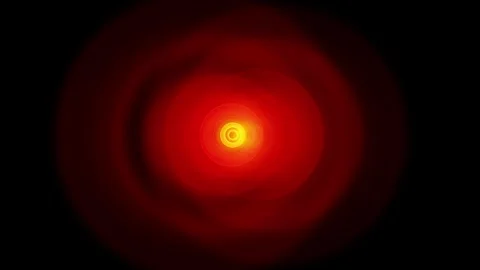 Hell red abstract VJ loop rings in space background Stock Footage 314775079