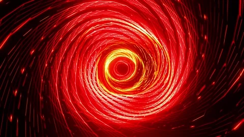Hell Red Cyber storm colorful VJ loop background Stock Footage 320892289