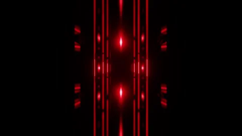 Hell red vertical neon tunnel VJ seamless loop backgound Video stock 338066308