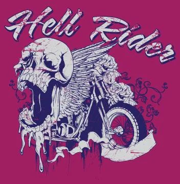 Hell rider Stock Illustration
