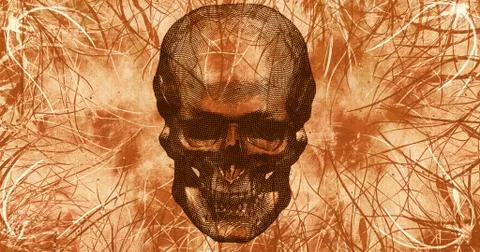 Hell Skull 2 스톡 일러스트