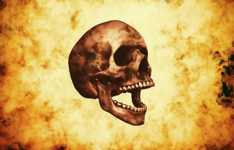 Hell Skull Chaos 2 Stock Illustration