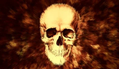 Hell Skull Chaos 2 Stock Illustration