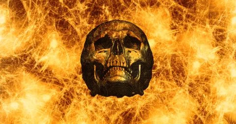 Hell Skull Chaos 4 Stock Illustration