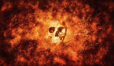 Hell Skull Chaos 5 Stock Illustration