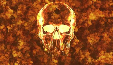 Hell Skull Chaos Stock Illustration