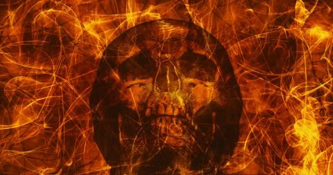 Hell Skull Stock Illustration