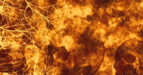 Hell Skulls Stock Illustration