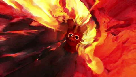 Hell vortex demon Stock Footage 155589159
