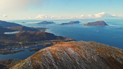 Hellandshornet peak Stock Footage 121189077