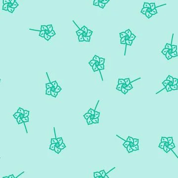 Hellebore flower spring line vector seamless pattern 스톡 일러스트