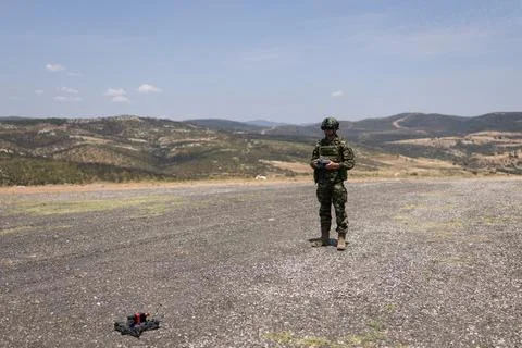 Hellenic Army trains next generation of drone operators, Alexandroupoli, Greece  Stock Photos