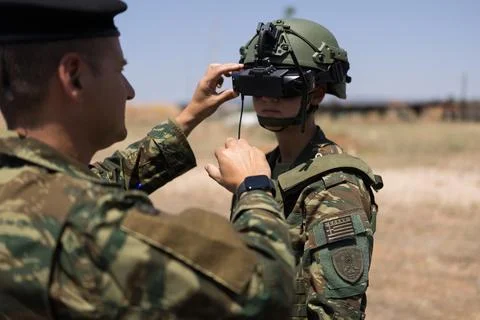 Hellenic Army trains next generation of drone operators, Alexandroupoli, Greece  Stock Photos
