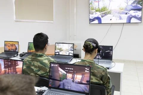 Hellenic Army trains next generation of drone operators, Alexandroupoli, Greece  Stock Photos