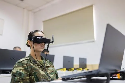 Hellenic Army trains next generation of drone operators, Alexandroupoli, Greece  Stock Photos