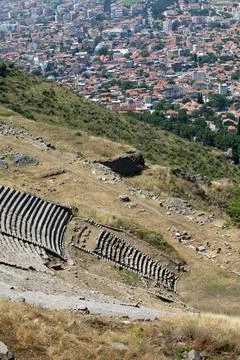 The Hellenistic Theater in Pergamon Stock Photos