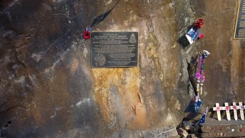 The Hellfire Pass in Kanchanaburi, Thailand which was built by prisoners Stock Footage 108692463