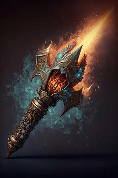 Hellfire weapon Stock Illustration