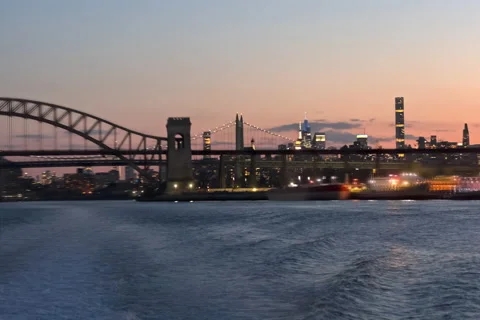 Hellgate Sunset Hyperlapse Stock Footage 186338358