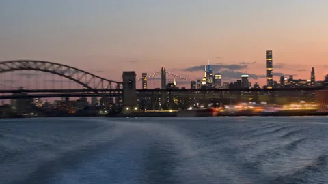 Hellgate Sunset Hyperlapse Stock Footage 186338714