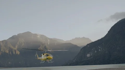 Hellicopter take off Stock Footage 121665243