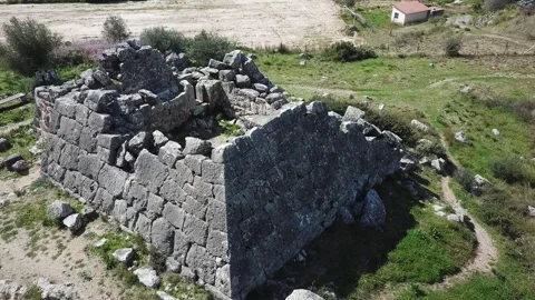 Hellinikon Pyramid, Argos, Greece, Drone Over Polygonal Walls 2K  Stock-Footage 158034228