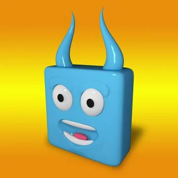 Hellish cube Stock Illustration