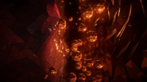 Hellish Drop Looping Animation Stock Footage 73610378