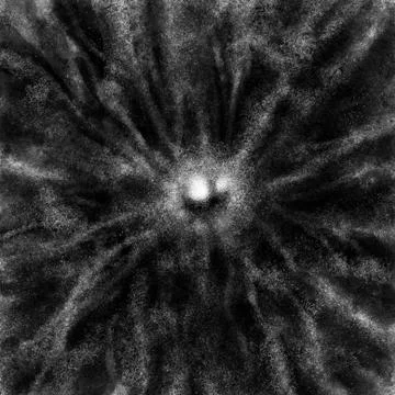 Hellish eye of demon. Black and white i Stock Illustration