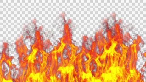Hellish fire against a transparent backgrounds Stock Footage 236331291