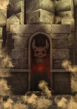 Hellish place Stock Illustration