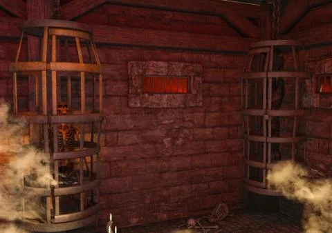 Hellish place Stock Illustration