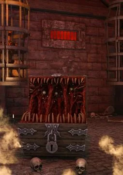 Hellish place Stock Illustration