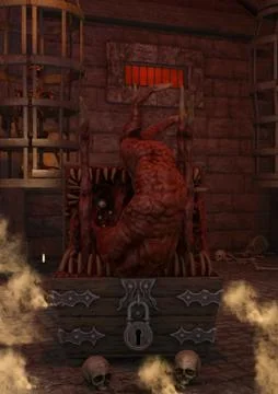 Hellish place Stock Illustration