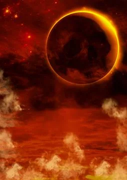 Hellish place Stock Illustration