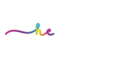 HELLO animated colorful monoline calligraphy banner Stock Footage 241505353