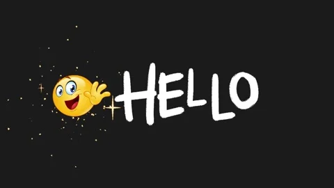 Hello animation 4k video clip Stock Footage 241655050