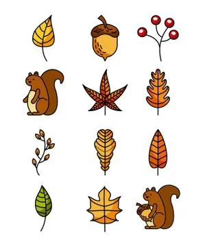 Hello autumn decoration seamless pattern design 스톡 일러스트