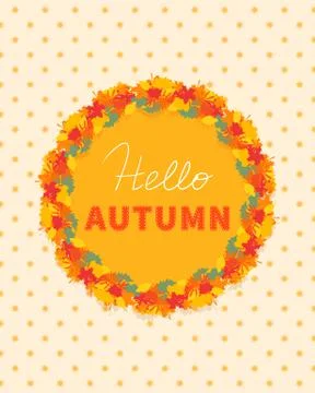 Hello autumn Illustrazione stock