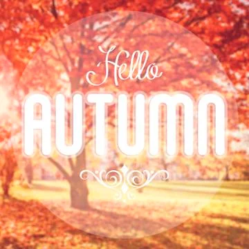 Hello Autumn 스톡 일러스트