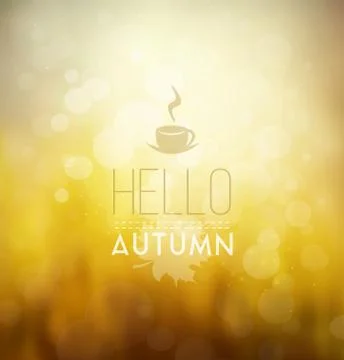 Hello Autumn Stock Illustration