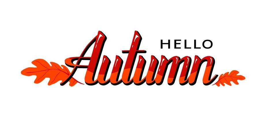 Hello Autumn Illustrazione stock