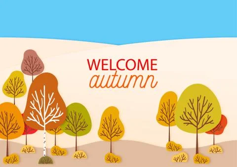 Hello Autumn Stock Illustration